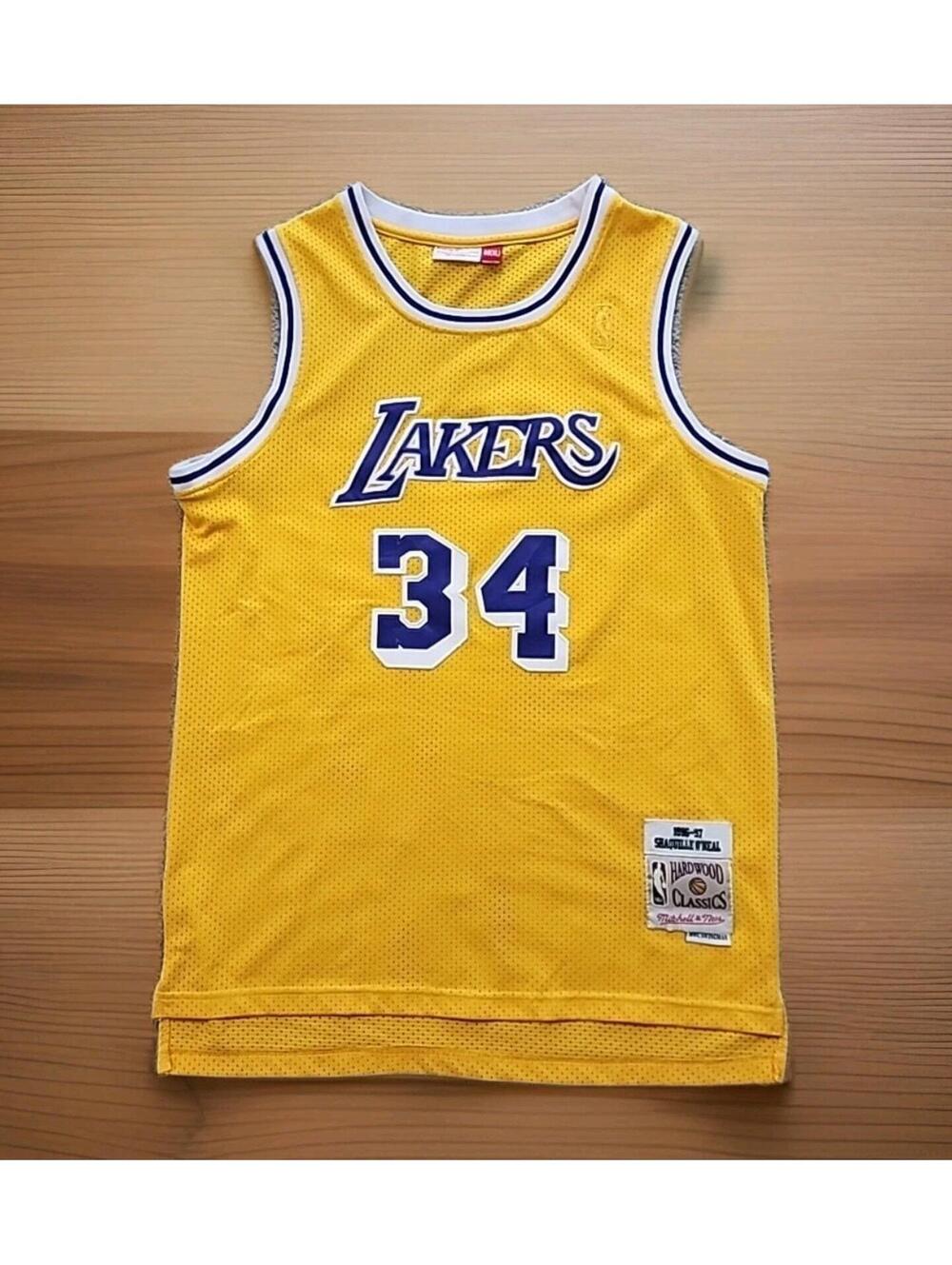 Los Angeles Lakers Shaquille O'Neal Mitchell & Ness 96-97 Hardwood Jersey  (066)